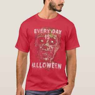 Camiseta Todos os Dias são Zumbi do Dia das Bruxas Horror A