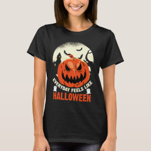 Camiseta Todos Os Dias Se Sente Como Um Pumpkin Do Hallowee