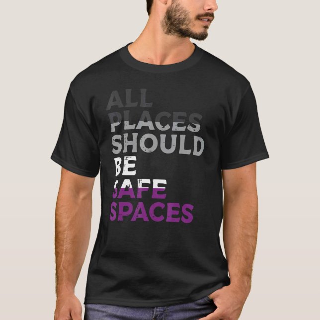 Camiseta Todos Os Espaços Devem Ser Espaços Seguros E Orgul (Frente)