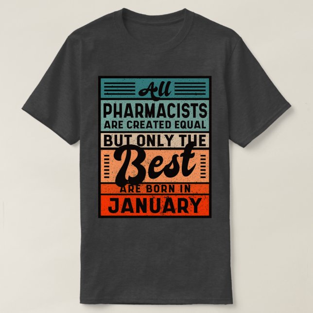Camiseta Todos Os Farmacêuticos São Criados Iguais, Mas Ape (Frente do Design)
