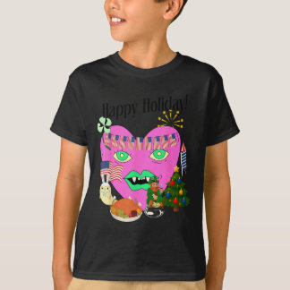 Camiseta Todos os Feriados em um Design de Feriado Estranho