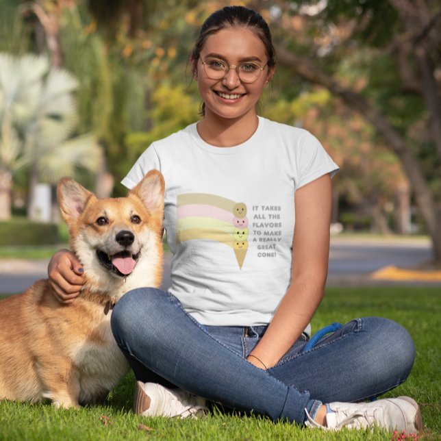 Camiseta Todos os Flavors Ladie's Tee (Criador carregado)