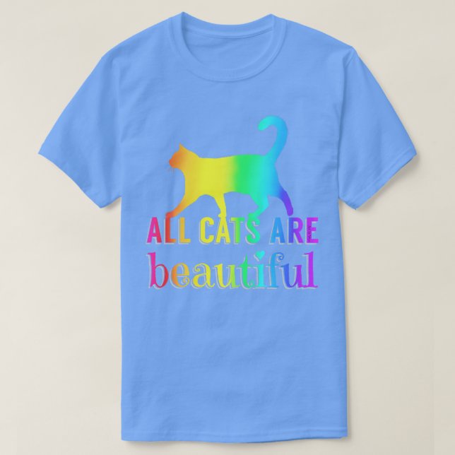 Camiseta Todos Os Gatos São Bonitos (Frente do Design)