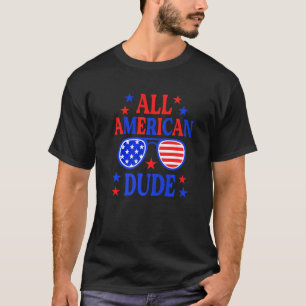 Camiseta Todos Os Homens Americanos 4 De Julho, Rapazes Da 