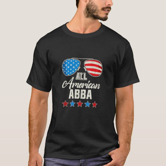 Camiseta Todos Os Homens Americanos Abba 4 De Julho Matam F (Frente)