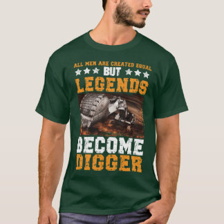 Camiseta Todos os Homens Criados Iguais Mas Lendas Se Torna