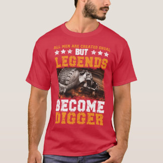 Camiseta Todos os Homens Criados Iguais Mas Lendas Se Torna