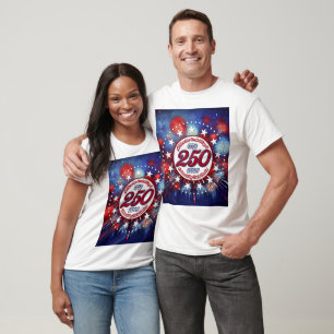 Camiseta Todos os Homens São Criados Fogos de Artifício Grá