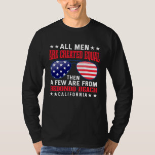 Camiseta Todos os Homens São Criados Iguais Redondo Beach C