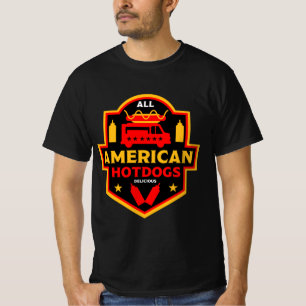 Camiseta Todos os Hotdog Americanos Foodies T-Shirt