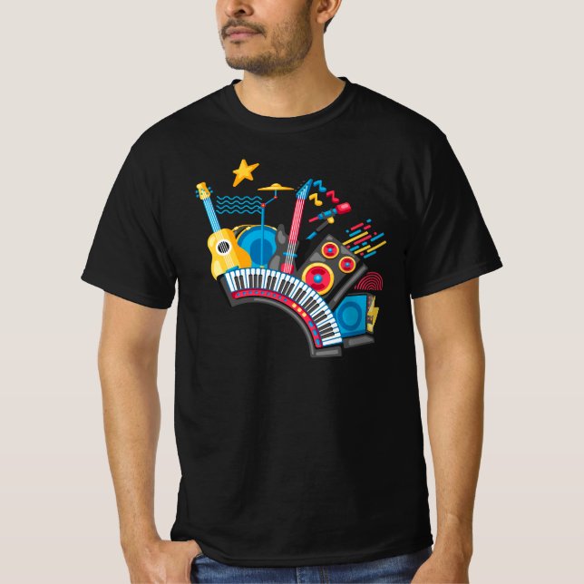 Camiseta Todos os instrumentos musicais (Frente)
