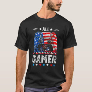 Camiseta Todos Os Jogo De Jogador Americano Bandeiras Ameri