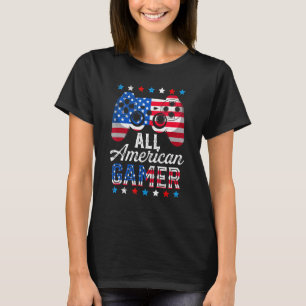 Camiseta Todos Os Jogo De Jogador Americano Bandeiras Ameri