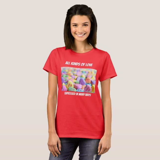 Camiseta Todos Os KInds De T-Shirt Com Amor (Frente Completa)