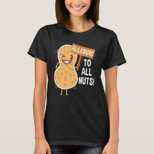Camiseta Todos os Loucos Comida Alérgica de Sensibilização 