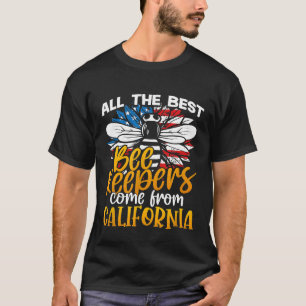 Camiseta Todos Os Melhores Apicultores Vêm Da California Ho