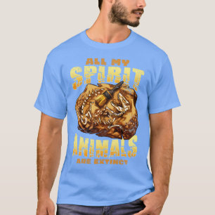 Camiseta Todos Os Meus Animais Espirituosos São Pombos De D