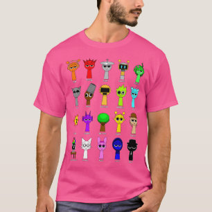Camiseta Todos Os Meus Brinquedos De Jogo Sprunki