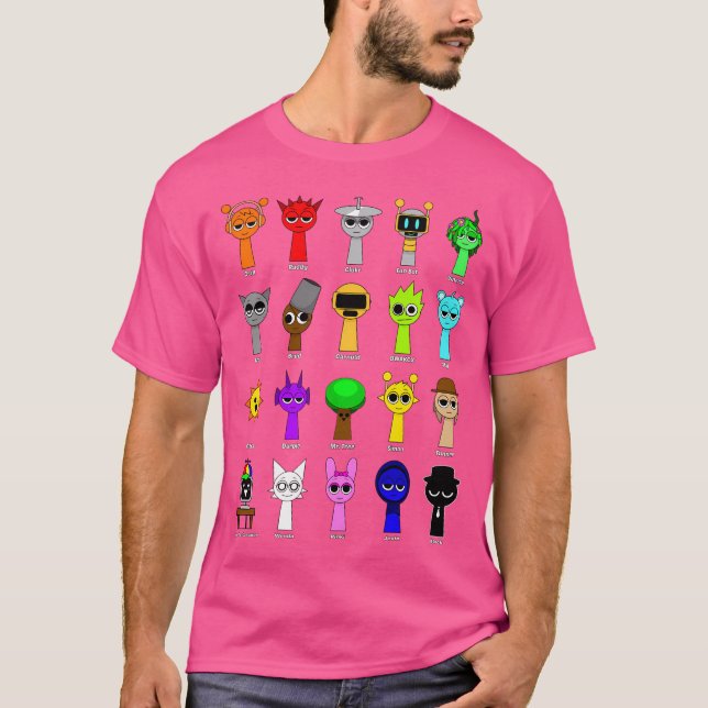Camiseta Todos Os Meus Brinquedos De Jogo Sprunki (Frente)