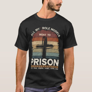 Camiseta Todos Os Meus Ídolos Foram Presos Jesus Deus Bíbli