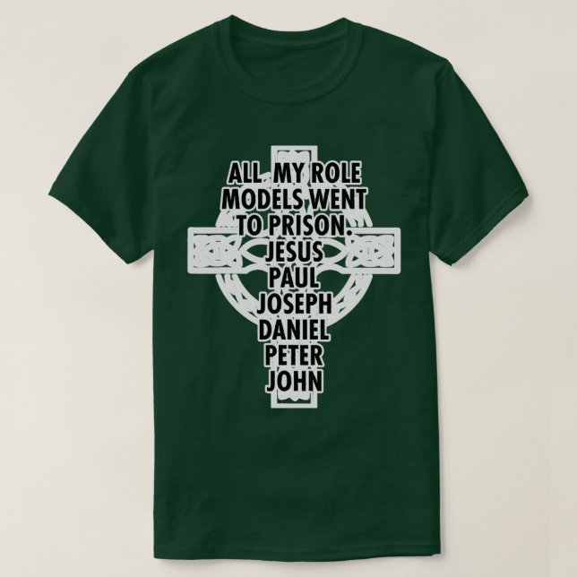 Camiseta Todos Os Meus Modelos De Papel Foram Para A Prisão (Frente do Design)