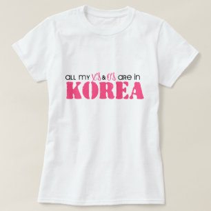 Camiseta Todos os meus X e O's estão na Coreia