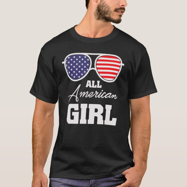 Camiseta Todos os óculos de sol da American Girl (Frente)