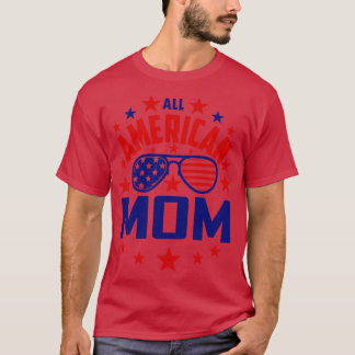 Camiseta Todos os óculos de sol da bandeira MOM americana, 