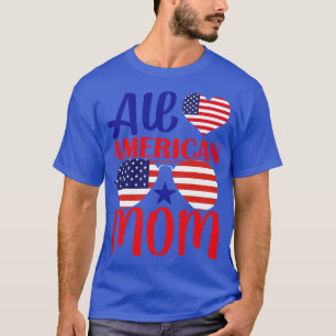 Camiseta Todos os óculos de sol da bandeira MOM americana, 