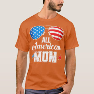 Camiseta Todos os óculos de sol de bandeira dos EUA da amér