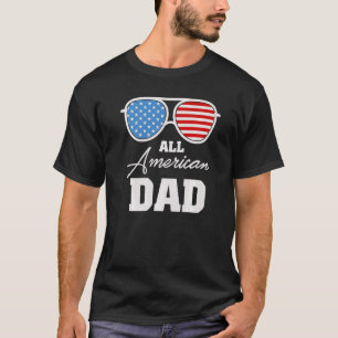 Camiseta Todos os óculos de sol Pai americanos 4 de julho