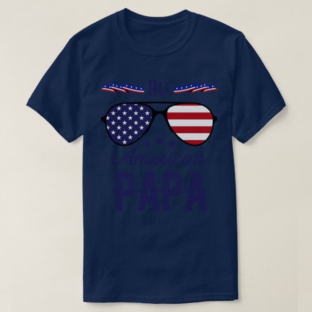 Camiseta Todos Os Óculos Solares Americanos 4 De Julho (Frente do Design)
