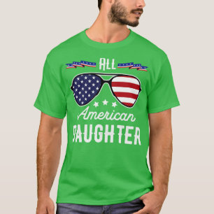 Camiseta Todos Os Óculos Solares Americanos Do Dia 4 De Jul