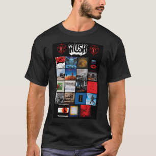 Camiseta Todos os Pôsteres de Álbum Rushband Concluídos