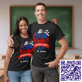 Camiseta Todos Os Professores Apreciados Por Todos Os Nomes