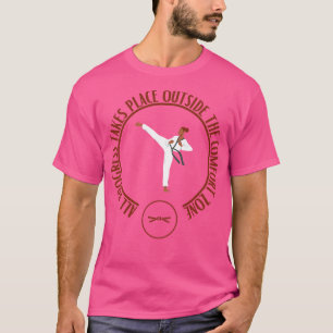 Camiseta todos os progressos têm lugar fora da zona de conf