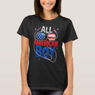 Camiseta Todos Os Rapazes Americanos 4 De Julho Meninos Ócu