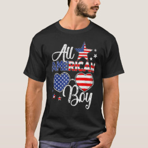 Camiseta Todos Os Rapazes Americanos 4 De Julho Meninos Ócu
