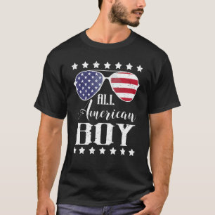 Camiseta Todos Os Rapazes Americanos 4 De Julho Meninos Ócu