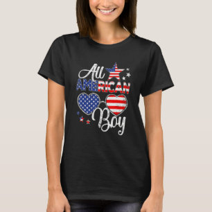 Camiseta Todos Os Rapazes Americanos 4 De Julho Meninos Ócu