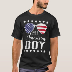 Camiseta Todos Os Rapazes Americanos 4 De Julho Meninos Ócu