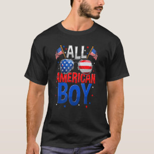 Camiseta Todos Os Rapazes Americanos 4 De Julho Meninos Ócu