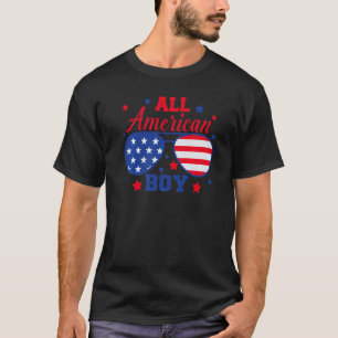 Camiseta Todos Os Rapazes Americanos 4 De Julho Meninos Ócu