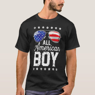Camiseta Todos Os Rapazes Americanos 4 De Julho Meninos Ócu