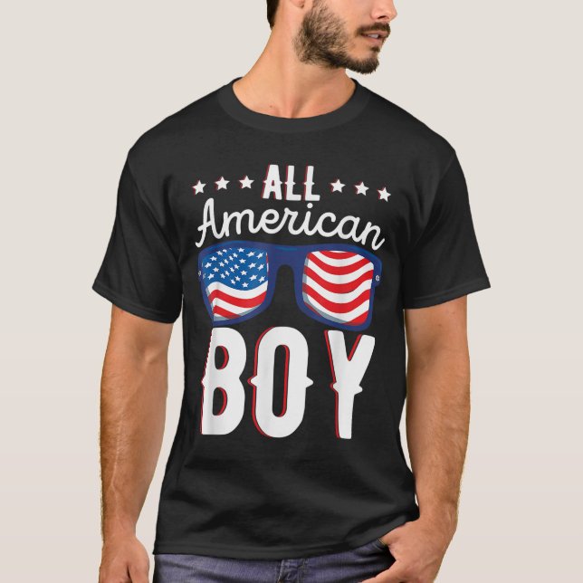 Camiseta Todos Os Rapazes Americanos Americanos Quarto De J (Frente)