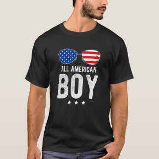 Camiseta Todos Os Rapazes Americanos Com Óculos De Sol E Ba