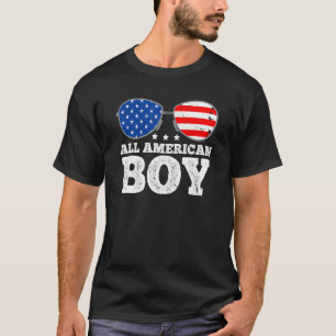 Camiseta Todos Os Rapazes Americanos Com Óculos De Sol E Ba