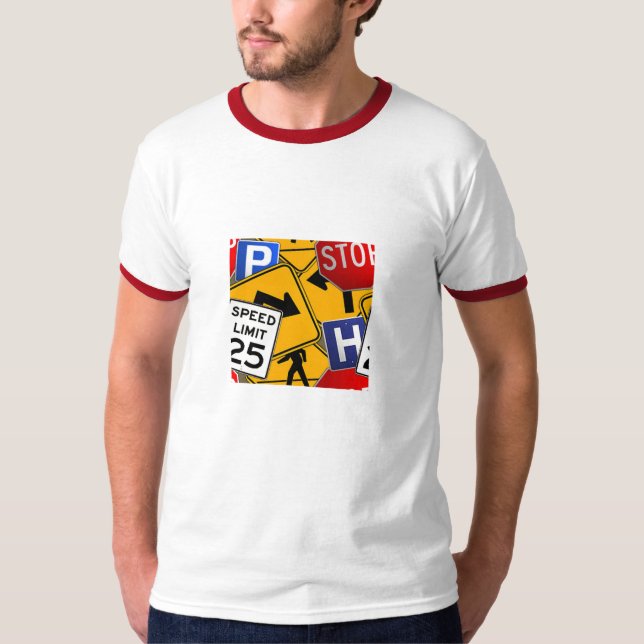 Camiseta Todos os sinais de tráfego (Frente)