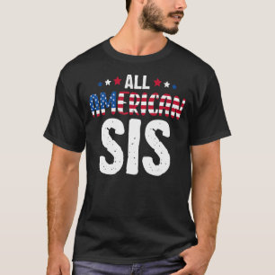 Camiseta Todos Os Sis Americanos 4 De Julho Correspondem À 
