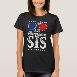 Camiseta Todos os Sis Americanos Quarto de 4 de julho de Ma